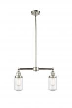 Innovations Lighting 209-PN-G314 - Dover - 2 Light - 21 inch - Polished Nickel - Stem Hung - Adjustable Island Light