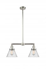 Innovations Lighting 209-PN-G44 - Cone - 2 Light - 21 inch - Polished Nickel - Stem Hung - Adjustable Island Light