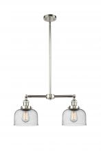 Innovations Lighting 209-PN-G74 - Bell - 2 Light - 21 inch - Polished Nickel - Stem Hung - Adjustable Island Light