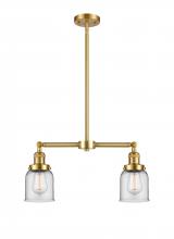 Innovations Lighting 209-SG-G52 - Bell - 2 Light - 21 inch - Satin Gold - Stem Hung - Adjustable Island Light