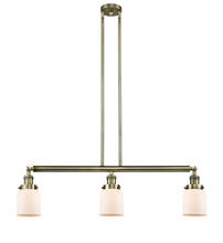 Innovations Lighting 213-AB-G51 - Bell - 3 Light - 38 inch - Antique Brass - Stem Hung - Adjustable Island Light