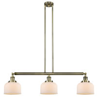 Innovations Lighting 213-AB-G71 - Bell - 3 Light - 41 inch - Antique Brass - Stem Hung - Adjustable Island Light
