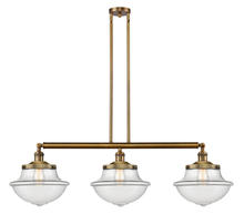 Innovations Lighting 213-BB-G542 - Oxford - 3 Light - 42 inch - Brushed Brass - Stem Hung - Adjustable Island Light