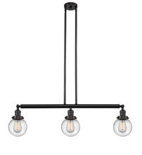 Innovations Lighting 213-OB-G204-6 - Beacon - 3 Light - 39 inch - Oil Rubbed Bronze - Stem Hung - Adjustable Island Light