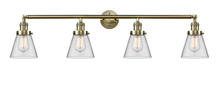 Innovations Lighting 215-AB-G62 - Cone - 4 Light - 42 inch - Antique Brass - Adjustable Bath Vanity Light