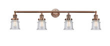 Innovations Lighting 215-AC-G184S - Canton - 4 Light - 42 inch - Antique Copper - Adjustable Bath Vanity Light