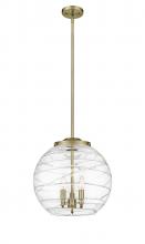 Innovations Lighting 221-3S-AB-G1213-16 - Athens Deco Swirl - 3 Light - 16 inch - Antique Brass - Cord hung - Pendant