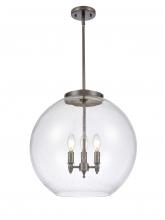 Innovations Lighting 221-3S-OB-G124-18 - Athens - 3 Light - 18 inch - Oil Rubbed Bronze - Cord hung - Pendant