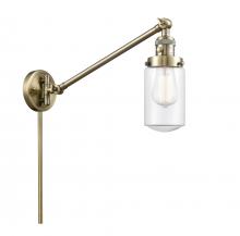 Innovations Lighting 237-AB-G312 - Dover - 1 Light - 5 inch - Antique Brass -Adjustable Swing Arm