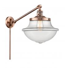 Innovations Lighting 237-AC-G542 - Oxford - 1 Light - 12 inch - Antique Copper -Adjustable Swing Arm