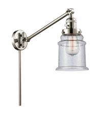 Innovations Lighting 237-PN-G184 - Canton - 1 Light - 8 inch - Polished Nickel -Adjustable Swing Arm