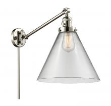 Innovations Lighting 237-PN-G42-L - Cone - 1 Light - 12 inch - Polished Nickel -Adjustable Swing Arm