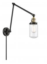 Innovations Lighting 238-BAB-G312 - Dover - 1 Light - 5 inch - Black Antique Brass -Adjustable Swing Arm