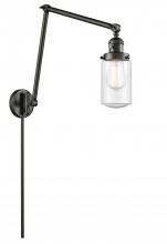 Innovations Lighting 238-OB-G314 - Dover - 1 Light - 5 inch - Oil Rubbed Bronze -Adjustable Swing Arm