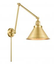 Innovations Lighting 238-SG-M10-SG - Briarcliff - 1 Light - 10 inch - Satin Gold -Adjustable Swing Arm