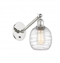 Innovations Lighting 317-1W-PN-G1013 - Belfast - 1 Light - 6 inch - Polished Nickel - Adjustable Sconce