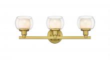 Innovations Lighting 330-3W-SG-CLW - Cairo - 3 Light - 24 inch - Satin Gold - Bath Vanity Light