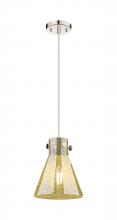 Innovations Lighting 410-1PS-PN-G411-8ME - Newton Cone - 1 Light - 8 inch - Polished Nickel - Cord hung - Pendant