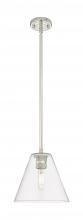 Innovations Lighting 434-1S-PN-GBC-82 - Crown Point - 1 Light - 8 inch - Polished Nickel - Pendant