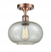 Innovations Lighting 516-1C-AC-G249 - Gorham - 1 Light - 10 inch - Antique Copper - Semi-Flush Mount