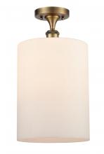 Innovations Lighting 516-1C-BB-G111-L-LED - Cobbleskill - 1 Light - 9 inch - Brushed Brass - Semi-Flush Mount