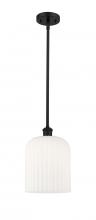 Innovations Lighting 516-1S-BK-G559-8GWH - Bridal Veil - 1 Light - 5 inch - Matte Black - Mini Pendant