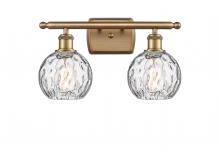 Innovations Lighting 516-2W-BB-G1215-6 - Athens Water Glass - 2 Light - 16 inch - Brushed Brass - Bath Vanity Light