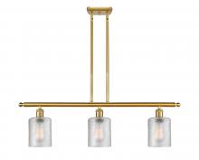 Innovations Lighting 516-3I-SG-G112 - Cobbleskill - 3 Light - 36 inch - Satin Gold - Cord hung - Island Light