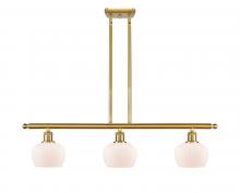 Innovations Lighting 516-3I-SG-G91 - Fenton - 3 Light - 36 inch - Satin Gold - Cord hung - Island Light