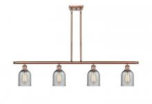 Innovations Lighting 516-4I-AC-G257-LED - Caledonia - 4 Light - 48 inch - Antique Copper - Cord hung - Island Light