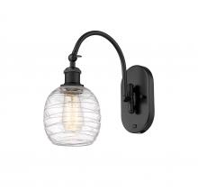 Innovations Lighting 518-1W-BK-G1013 - Belfast - 1 Light - 6 inch - Matte Black - Adjustable Swing Arm