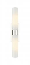 Innovations Lighting 617-2W-PN-G617-11WH - Boreas - 2 Light - 24 inch - Polished Nickel - Bath Vanity Light