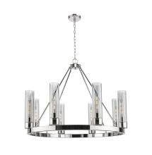 Innovations Lighting 617-8CR-PN-G617-11SM - Boreas - 6 Light - 36 inch - Polished Nickel - Chandelier