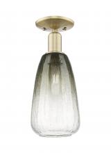 Innovations Lighting 716-1C-AB-G480-6SL - Brookhaven Almond - 1 Light - 6 inch - Antique Brass - Semi-Flush Mount