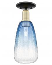 Innovations Lighting 716-1C-BAB-G480-6SB - Brookhaven Almond - 1 Light - 6 inch - Black Antique Brass - Semi-Flush Mount
