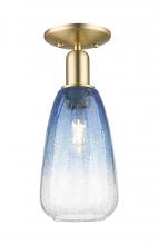 Innovations Lighting 716-1C-CB-G480-6SB - Brookhaven Almond - 1 Light - 6 inch - Champagne Bronze - Semi-Flush Mount