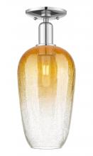 Innovations Lighting 716-1C-PC-G484-7AM - Brookhaven Flute - 1 Light - 6 inch - Polished Chrome - Semi-Flush Mount