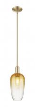 Innovations Lighting 716-1S-CB-G484-7AM - Brookhaven Flute - 1 Light - 6 inch - Champagne Bronze - Mini Pendant