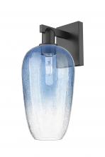 Innovations Lighting 716-1W-BK-G484-7SB - Brookhaven Flute - 1 Light - 6 inch - Matte Black - Sconce