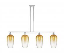 Innovations Lighting 716-4I-PC-G484-7AM - Brookhaven Flute - 4 Light - 48 inch - Polished Chrome - Cord hung - Island Light