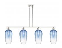 Innovations Lighting 716-4I-PN-G484-7SB - Brookhaven Flute - 4 Light - 48 inch - Polished Nickel - Cord hung - Island Light