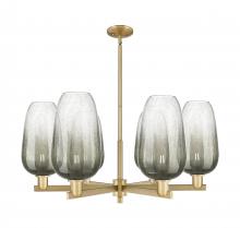 Innovations Lighting 716-6CR-BB-G484-7SL - Brookhaven Flute - 6 Light - 24 inch - Brushed Brass - Chandelier