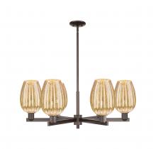 Innovations Lighting 716-6CR-OB-G457-6ME - Preston Flute - 6 Light - 24 inch - Oil Rubbed Bronze - Chandelier