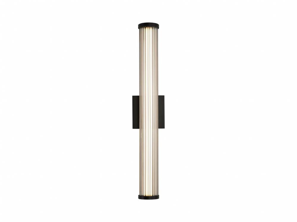 Rodara LED 24" Wall Sconce - Outdoor in Matte Black with Clear Glass Shade