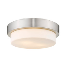 Golden 1270-11 PW - Multi-Family Flush Mount in Pewter with Opal Glass
