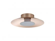 Golden 6400-FM12 FRG-GRA - Luma LED Flush Mount - 12" in French Gold with Graphite Shade