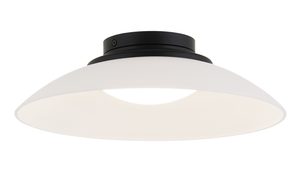 Luna Matte Black Flush Mounts