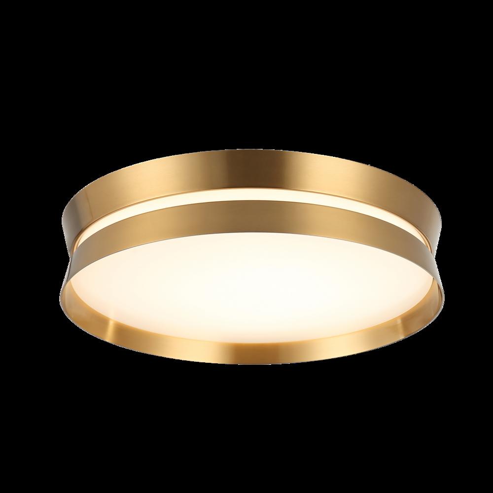 Greyson Aged Gold Brass Flush Mounts
