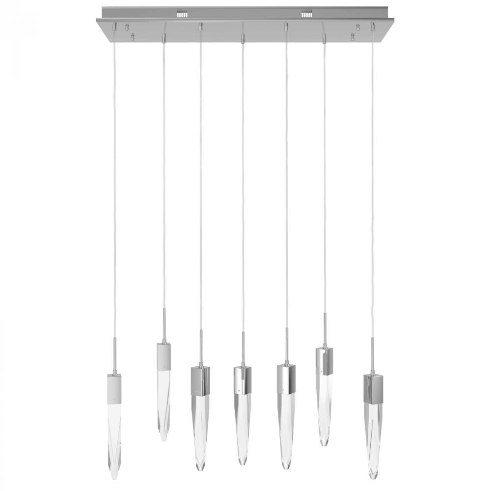 Aspen Collection 7 Light Clear Crystal Multi Port Pendant