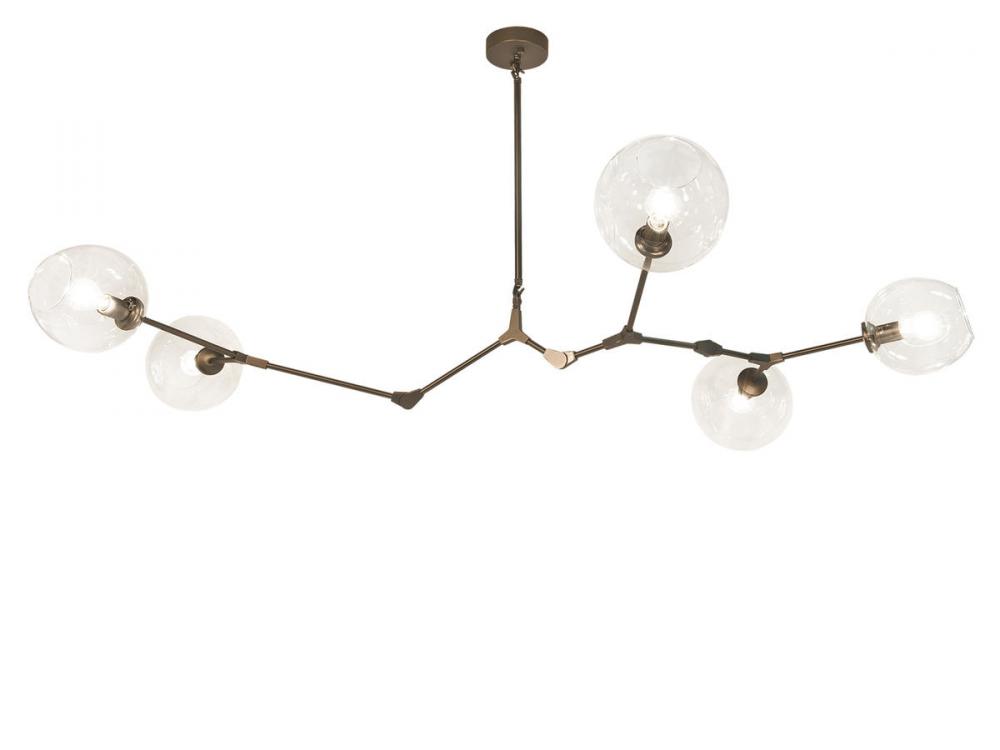Fairfax Ave. 5 Light Glass Globe Chandelier